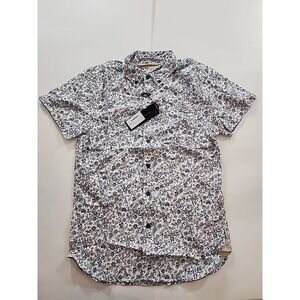 NWT Men's‎ Nifty Genius Short Sleeve Paisley Shirt S Button Down Sz XS MSRP $100